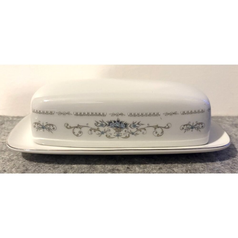 Diane Butter Dish w/Lid Wade Fine Porcelain  #3129